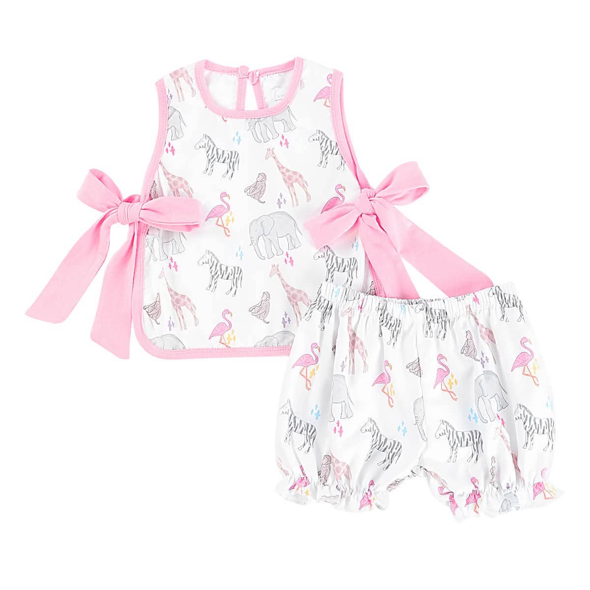Zoo Animal Girl Bloomer Set