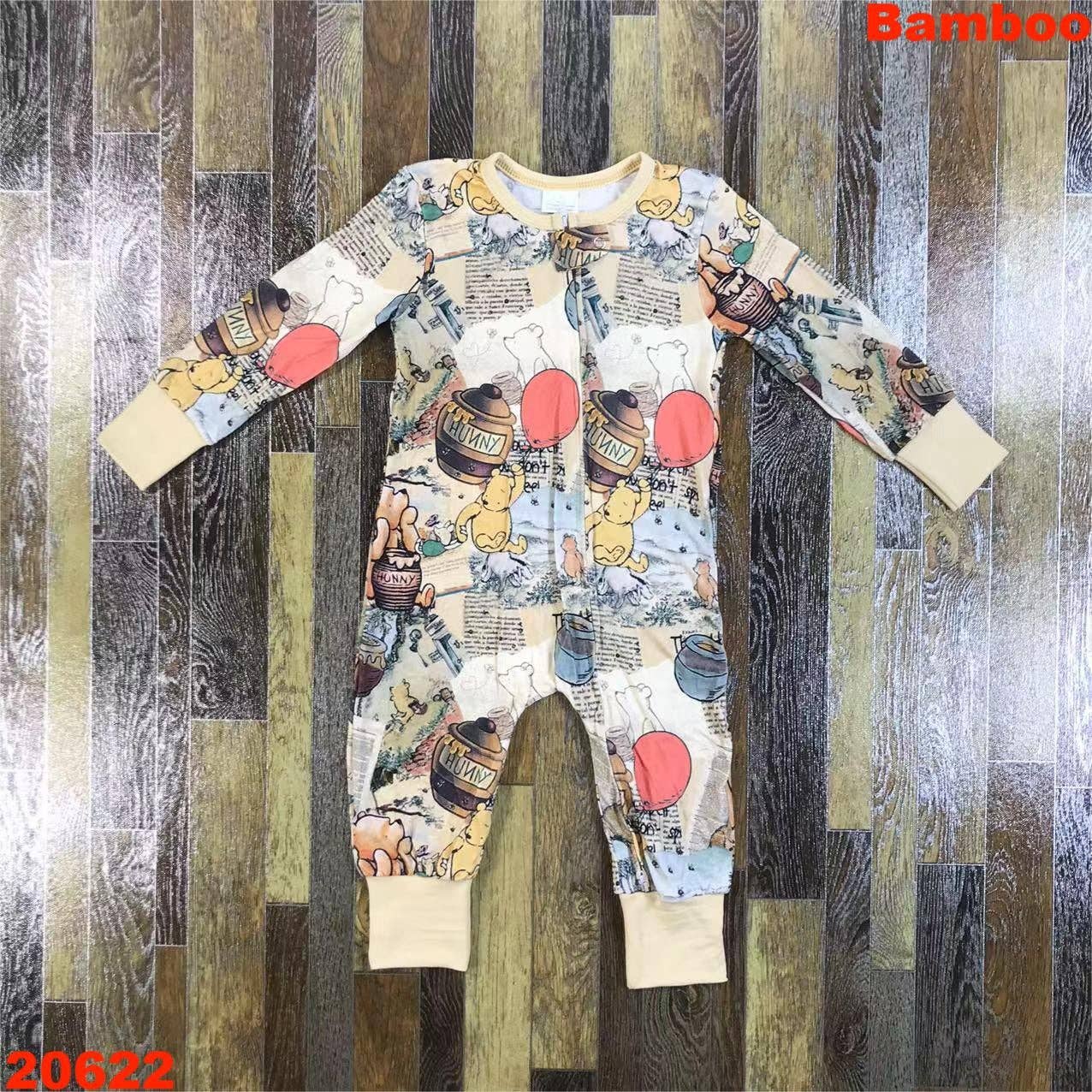 Silly Old Bear Long Sleeve Bamboo Zippie