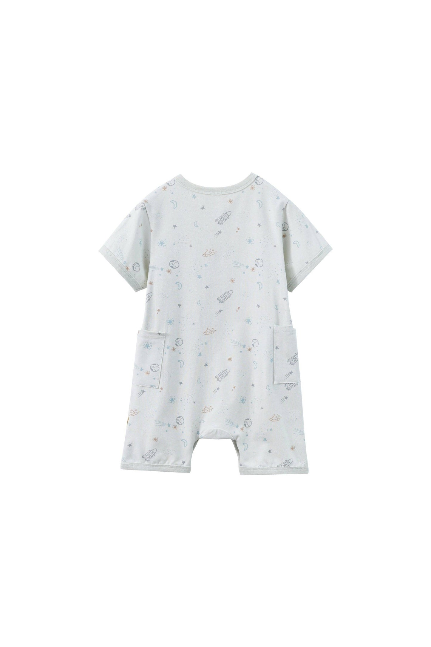 Baby Organic Bamboo Romper-Space