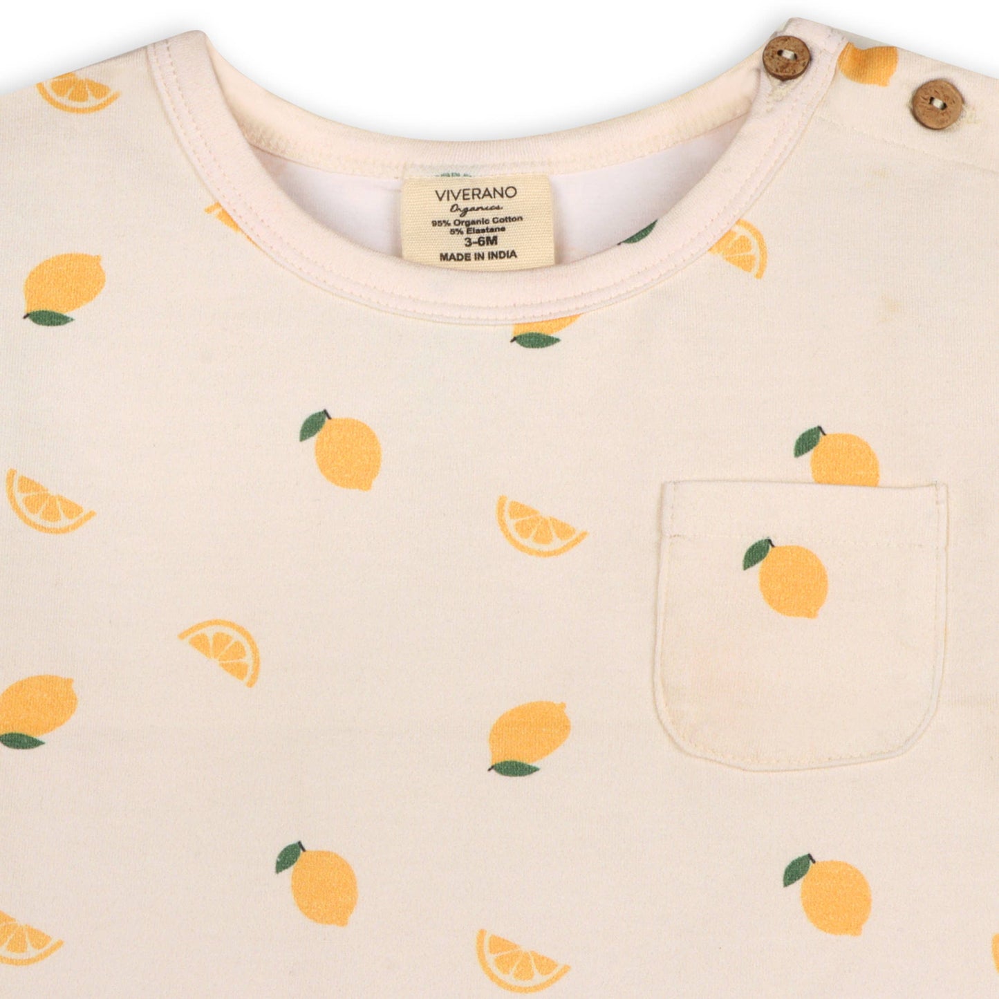 Lemon Baby Tee Top & Shorts SET (Organic Jersey)
