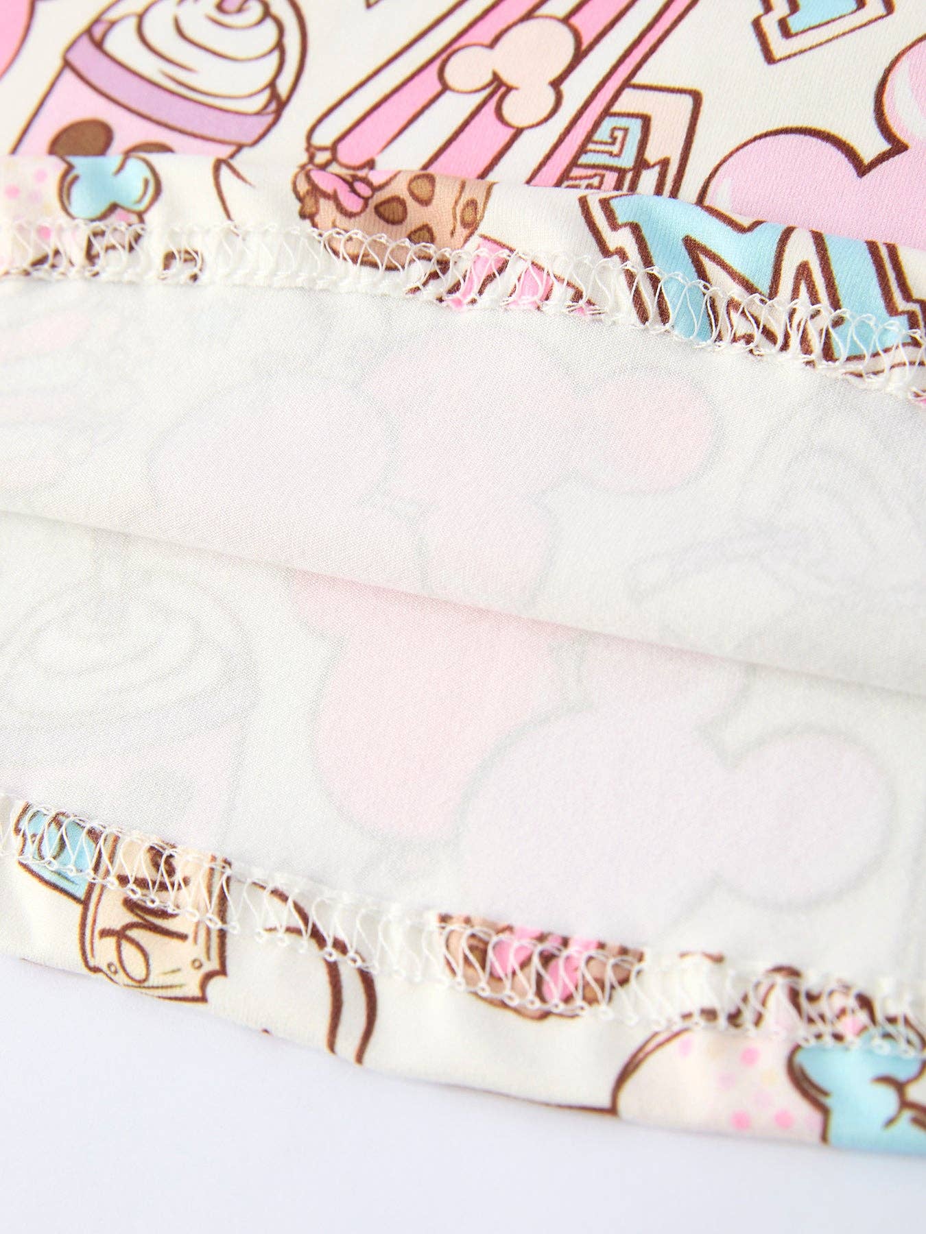 Summer Sweet Treat Print Girls Short Sleeve Dress