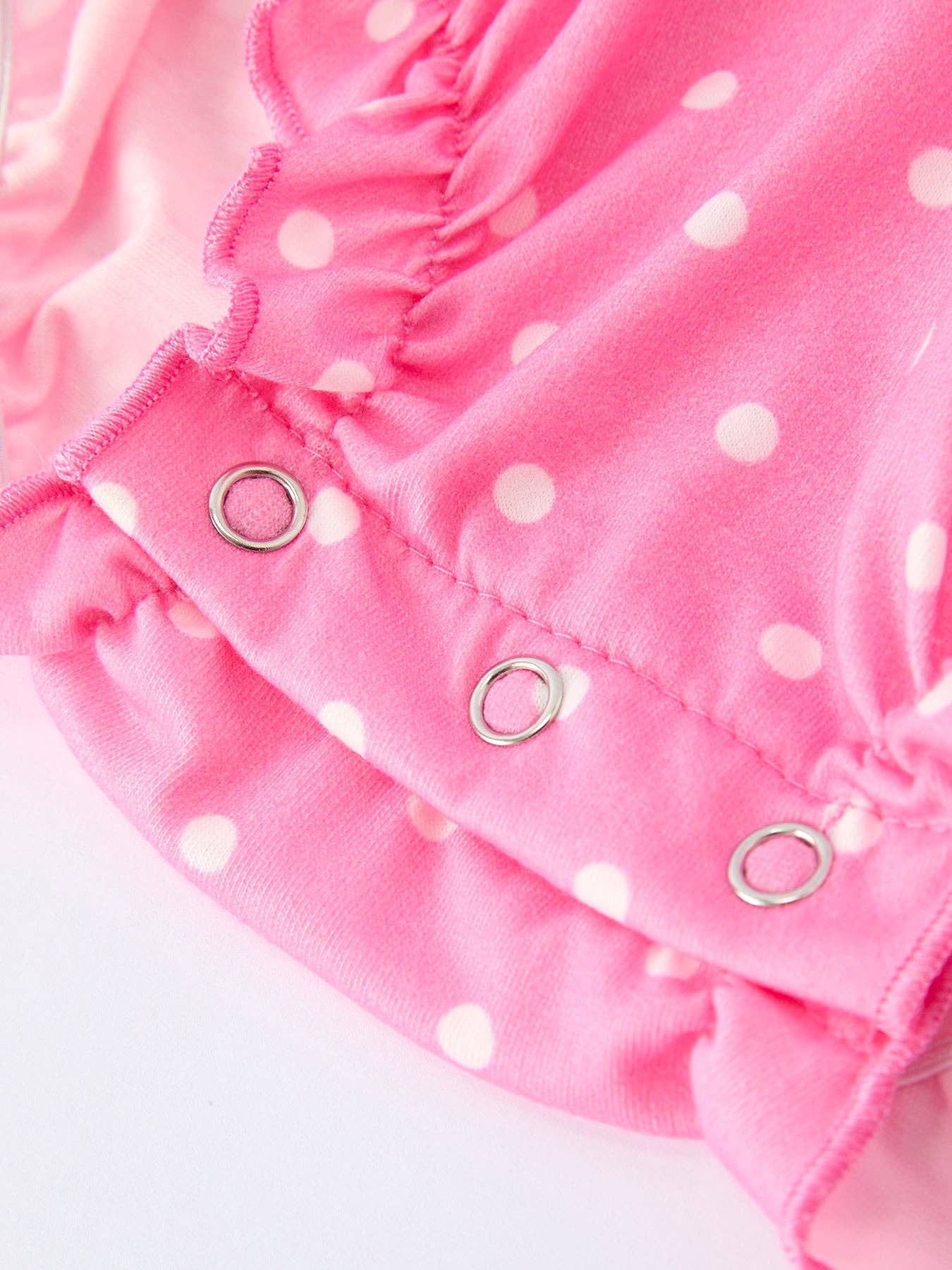 Summer Dessert Smocked Embroidered Pink Baby Girl Romper
