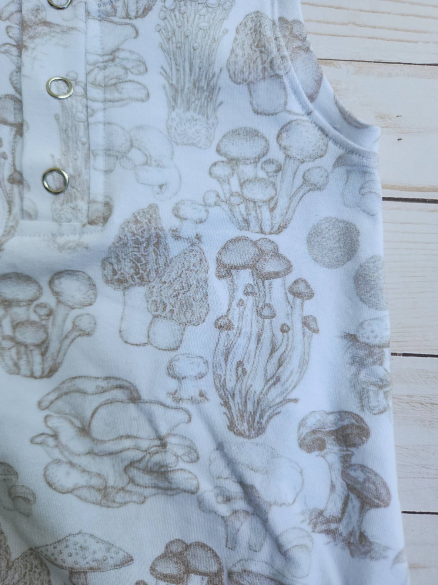 Mushroom bubble romper