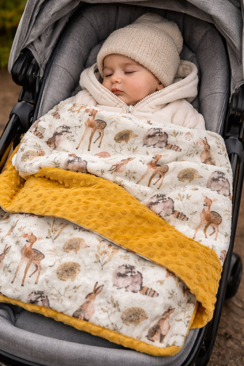 Forest Friends Minky Blanket