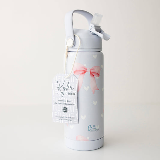 The Kyler Tumbler - Sweetheart Bows: Pink