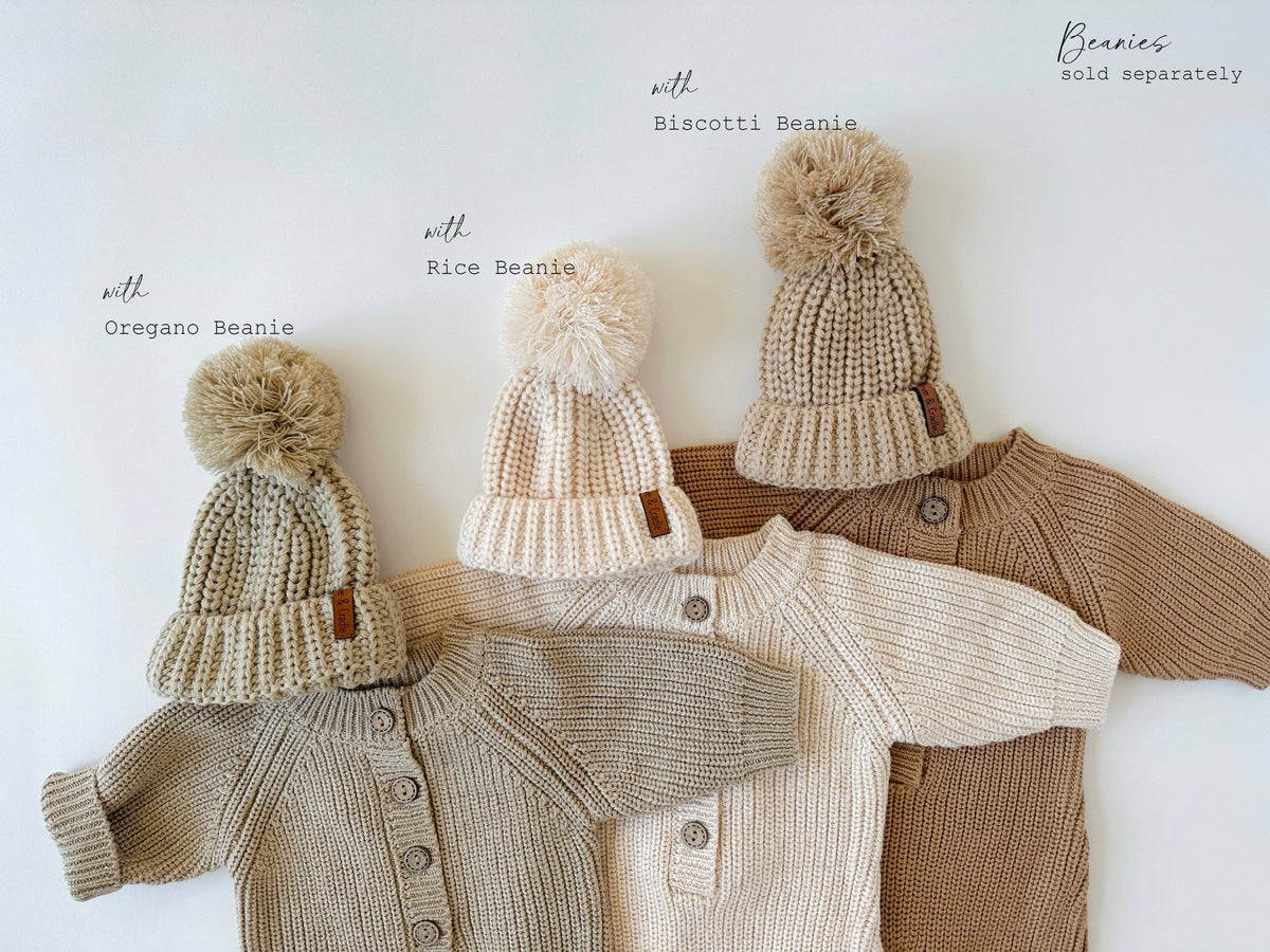 Harper Jumper: Coco speckle / Preemie
