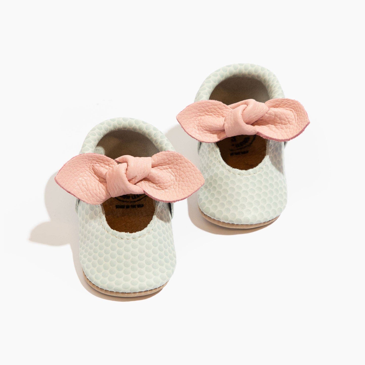 Birdie Knotted Bow Baby Shoe: Soft Sole