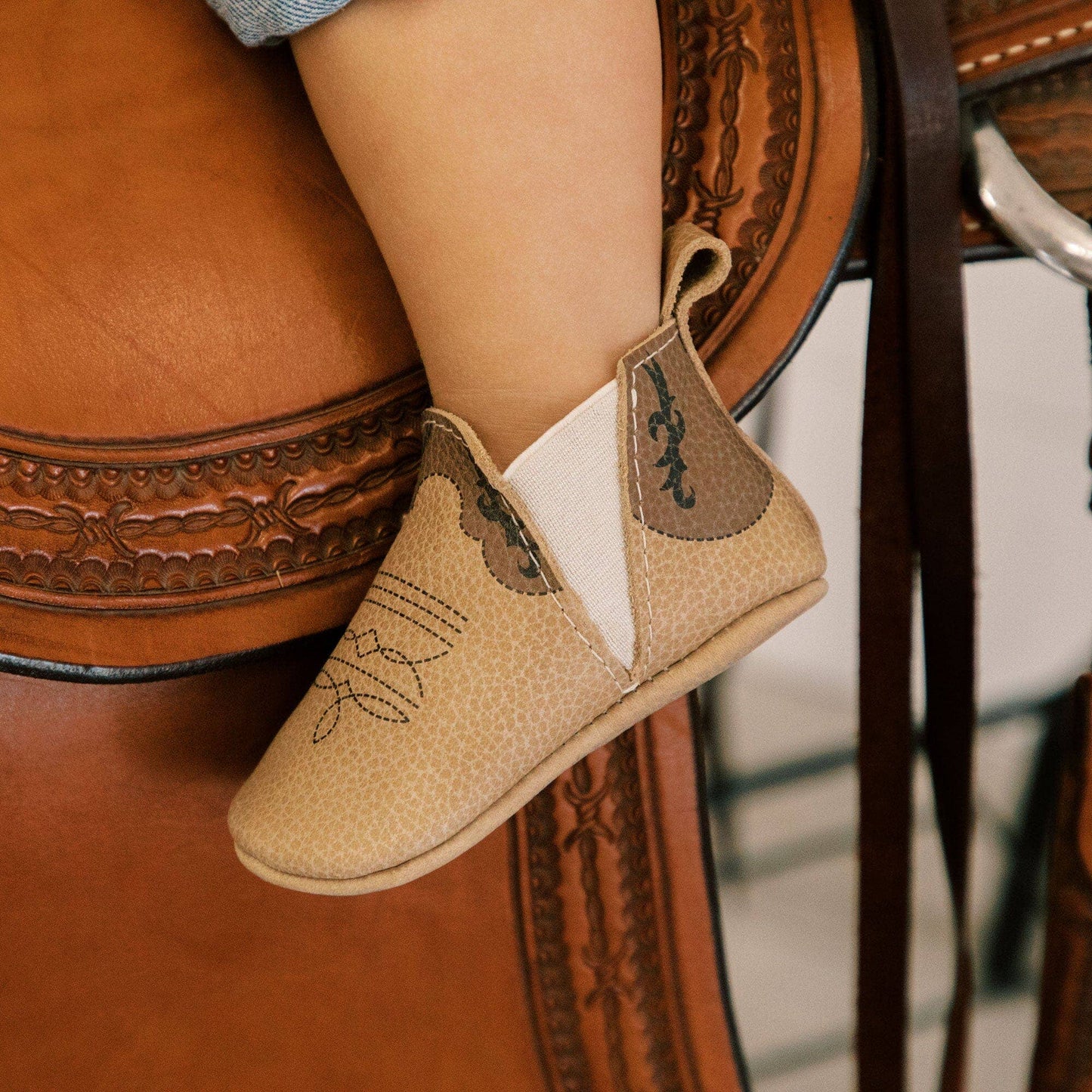 Cowboy Chelsea Boot Baby Shoe: Soft Sole