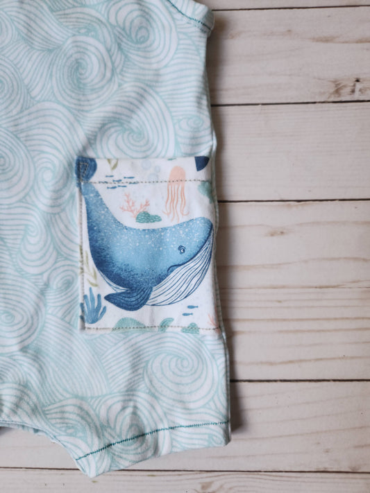 Tank whale romper
