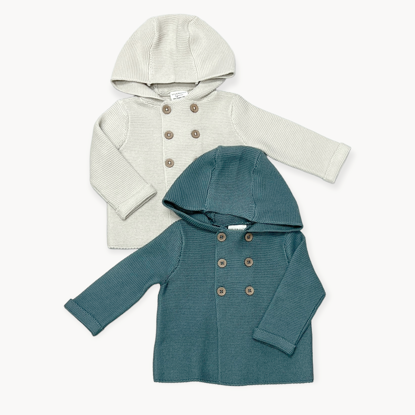 Hooded Double Button Baby Coat Jacket (Organic)