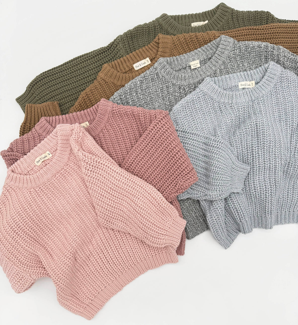 Baby Cotton Chunky Knit Sweater : Coco speckle