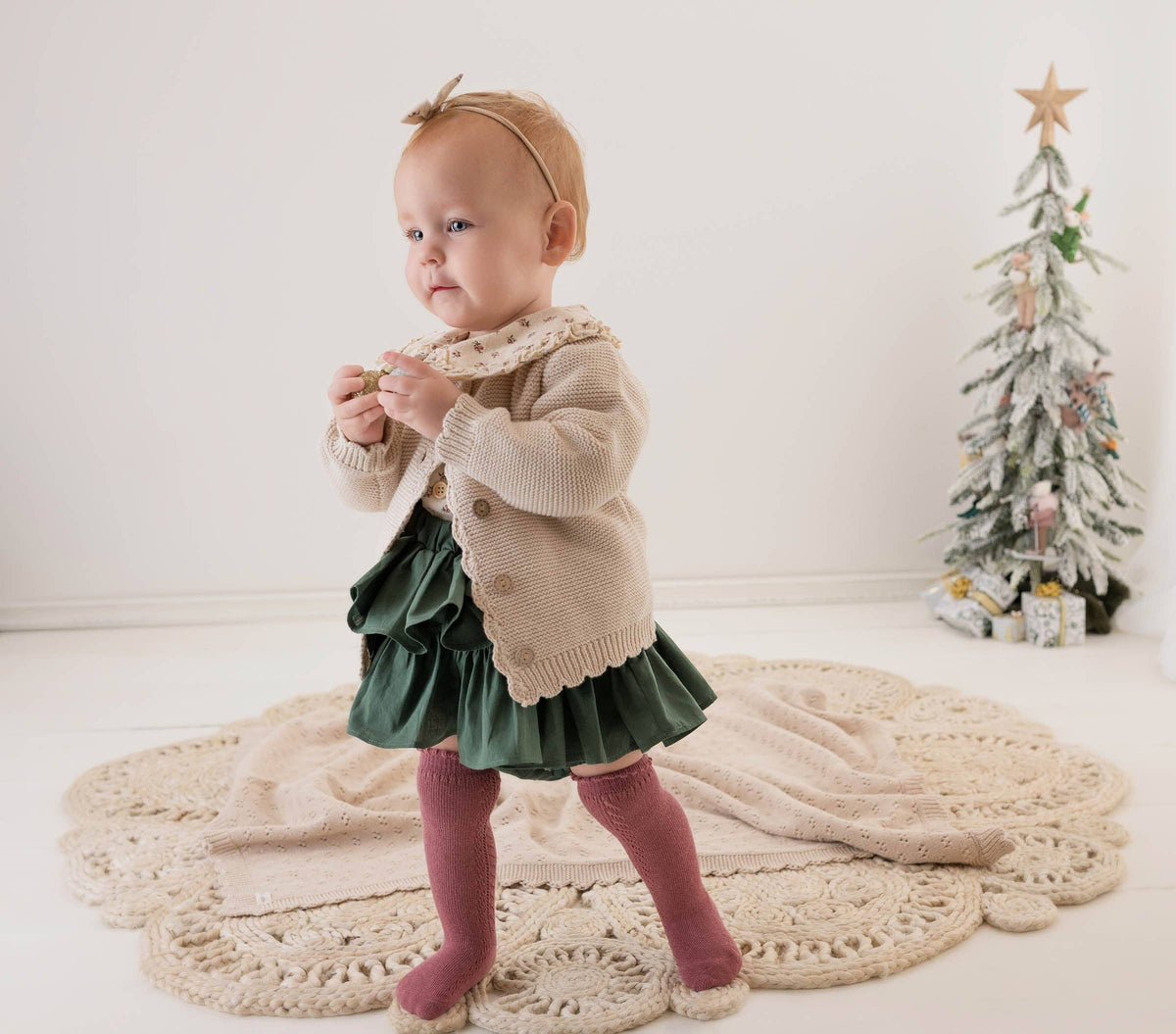 Baby Sophia Sweater: Oatmilk
