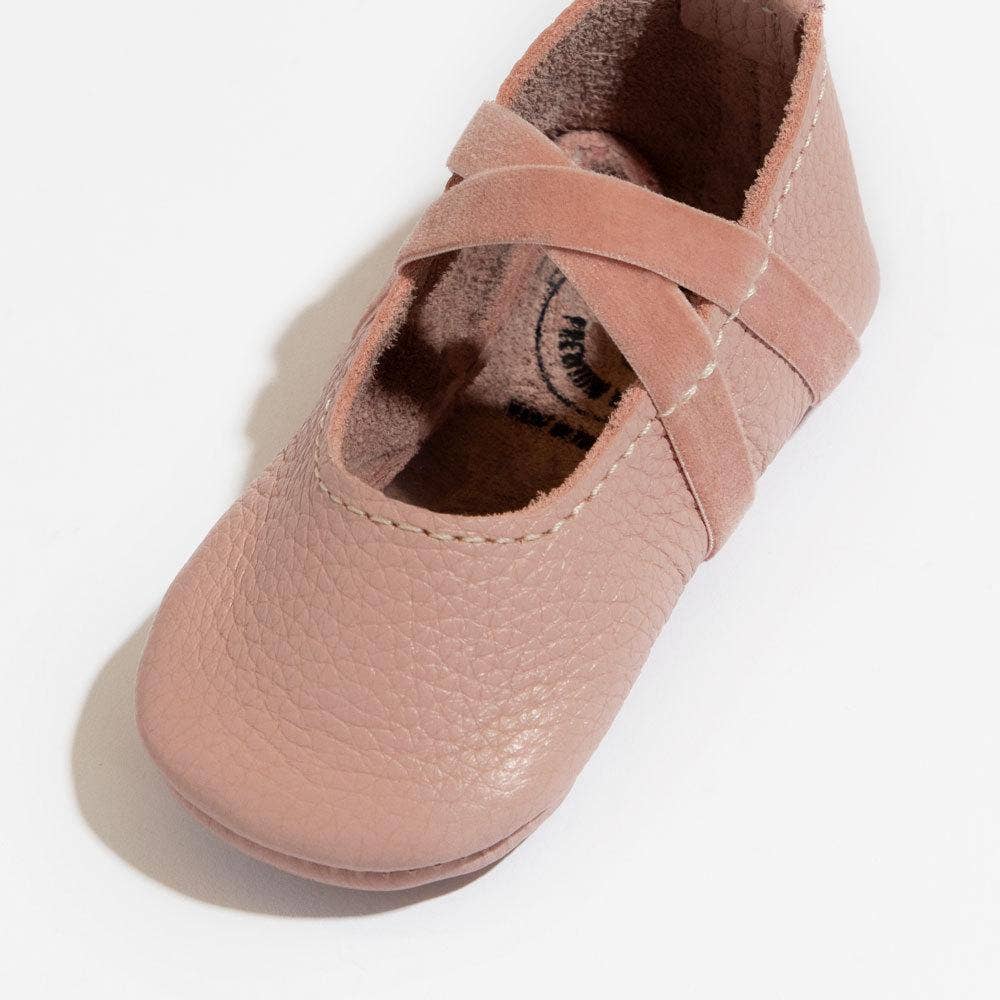 Blush Ballet Slipper Baby Shoe: Soft Sole