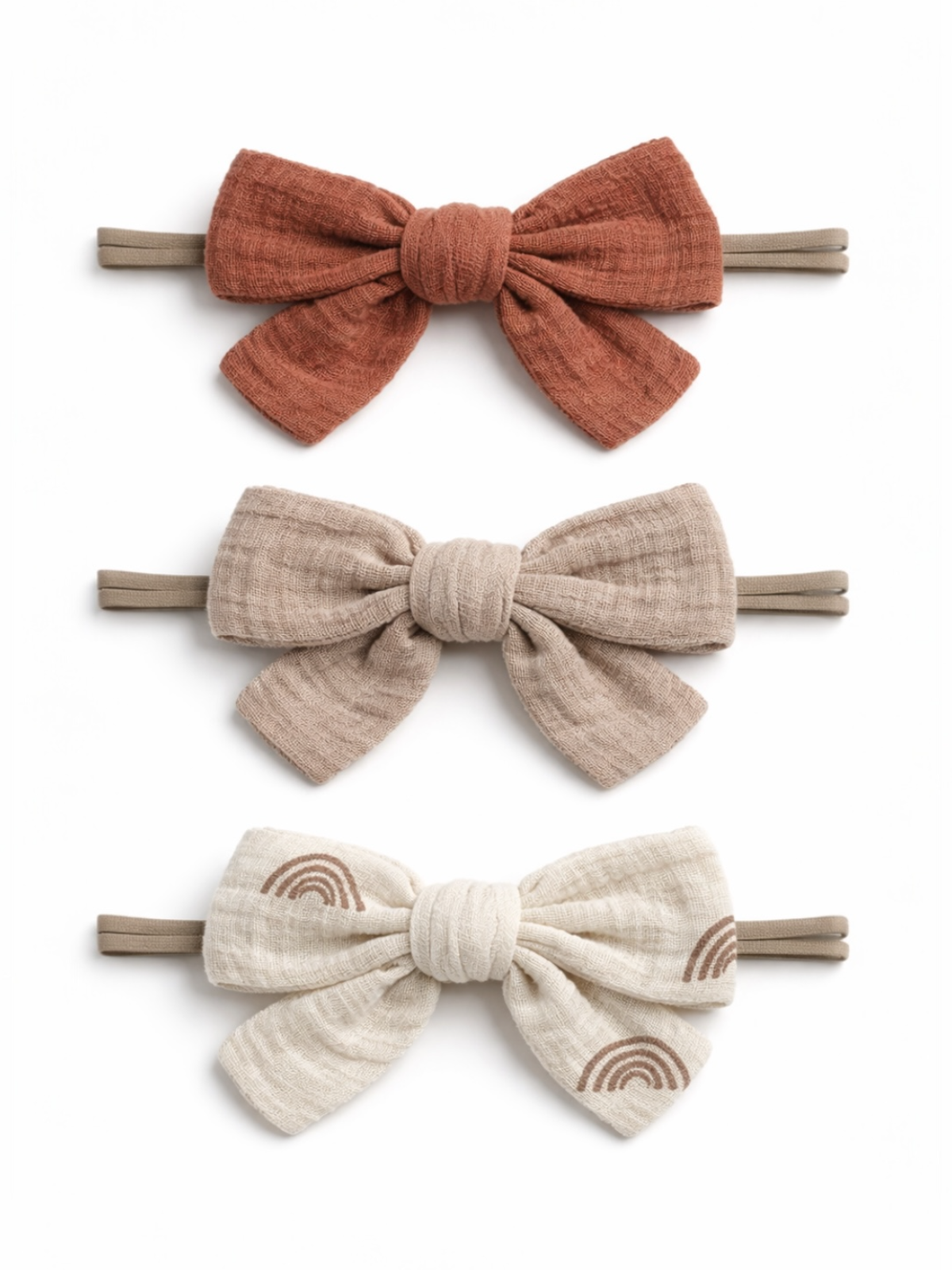 3-Pack Nylon Bows: Terra