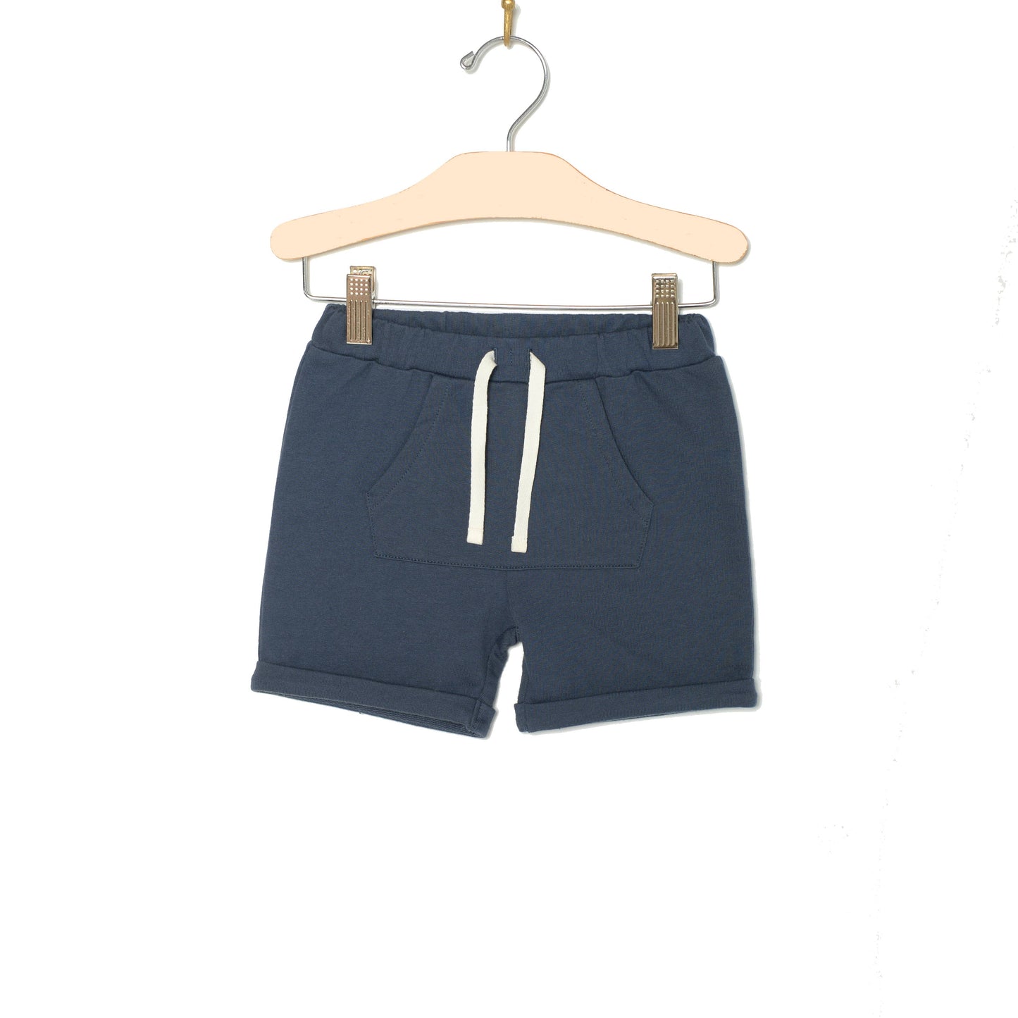 Boy Spring & Summer Kangaroo Pocket Short- Indigo