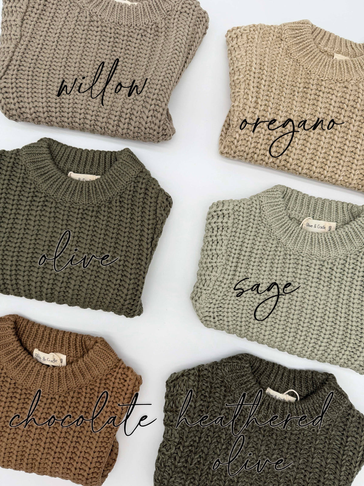 Baby Cotton Chunky Knit Sweater : Coco speckle