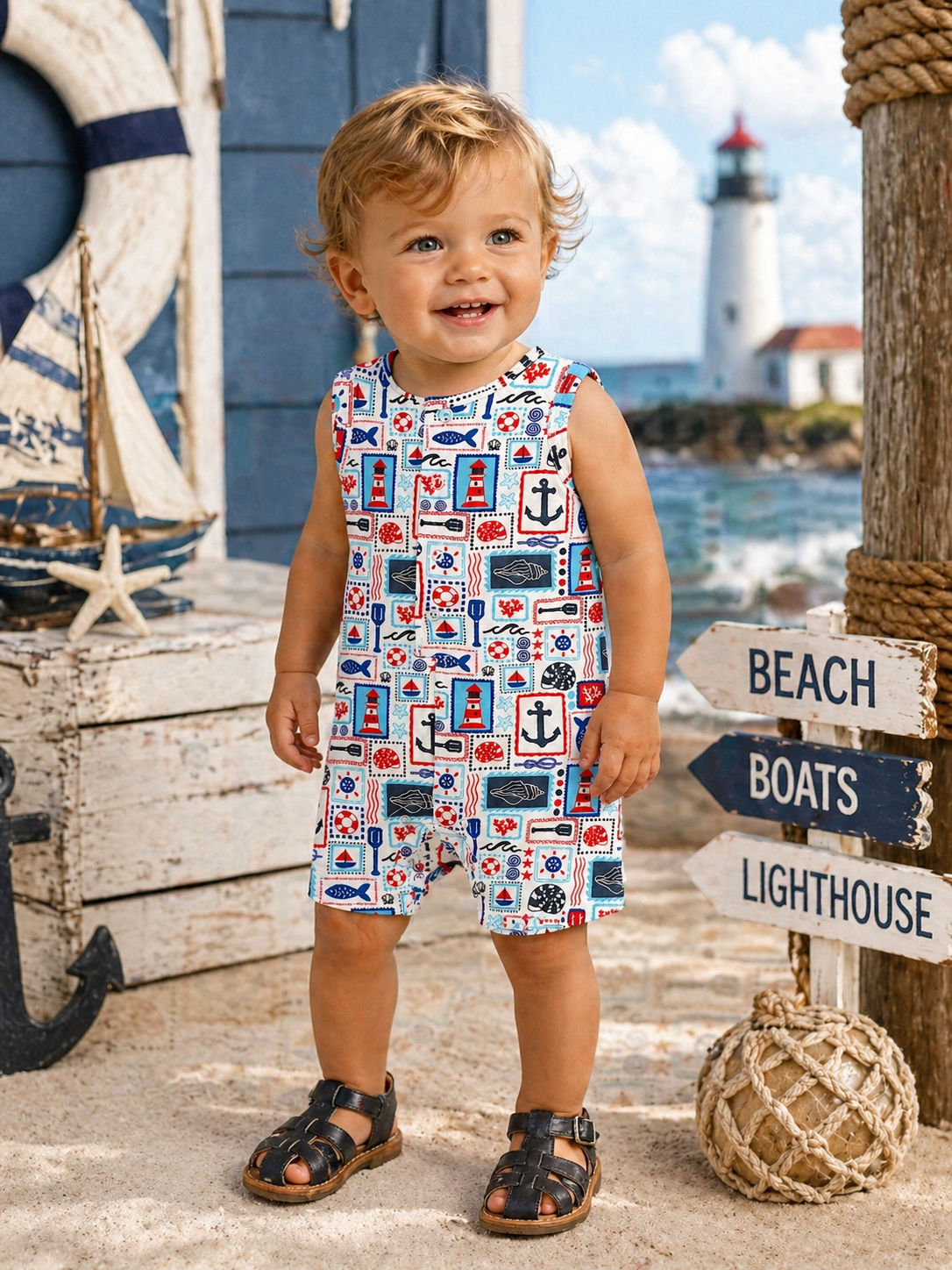 Shortie, Seaside Stamps