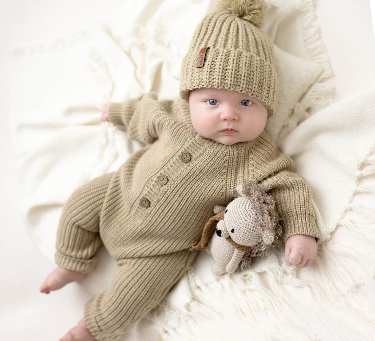 Harper Jumper: Coco speckle / Preemie