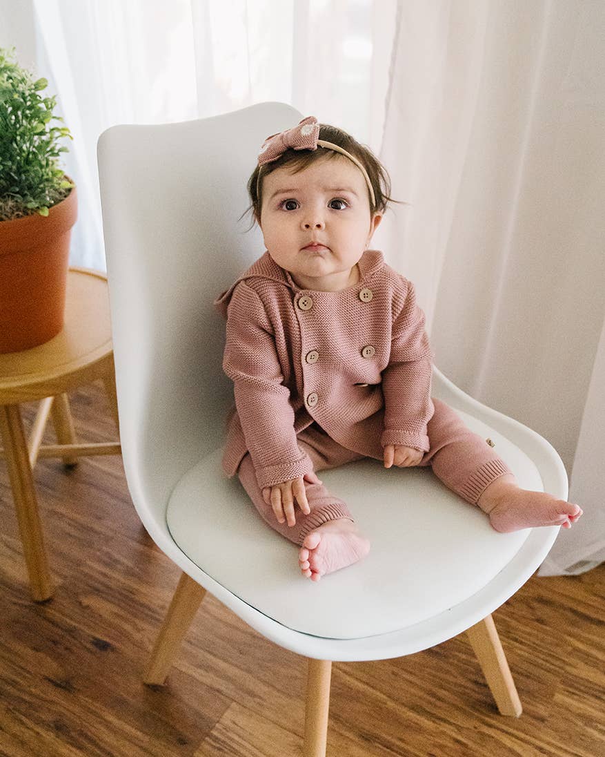 Hooded Double Button Baby Coat Jacket (Organic)