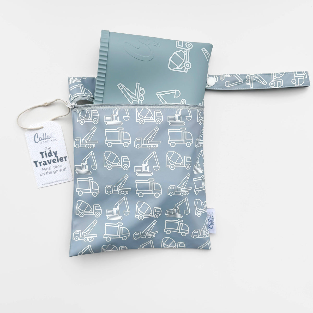 The Tidy Traveler - Printed Placemat Set: Petal Pink Blossoms
