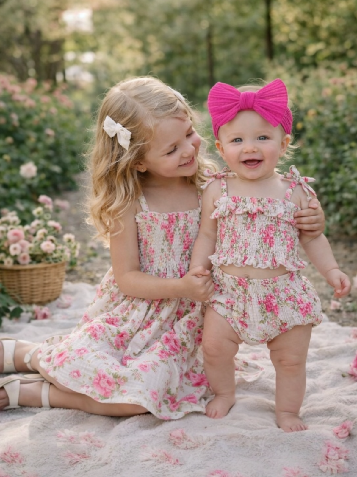 Muslin Smocked Tube Dress, Country Daydream