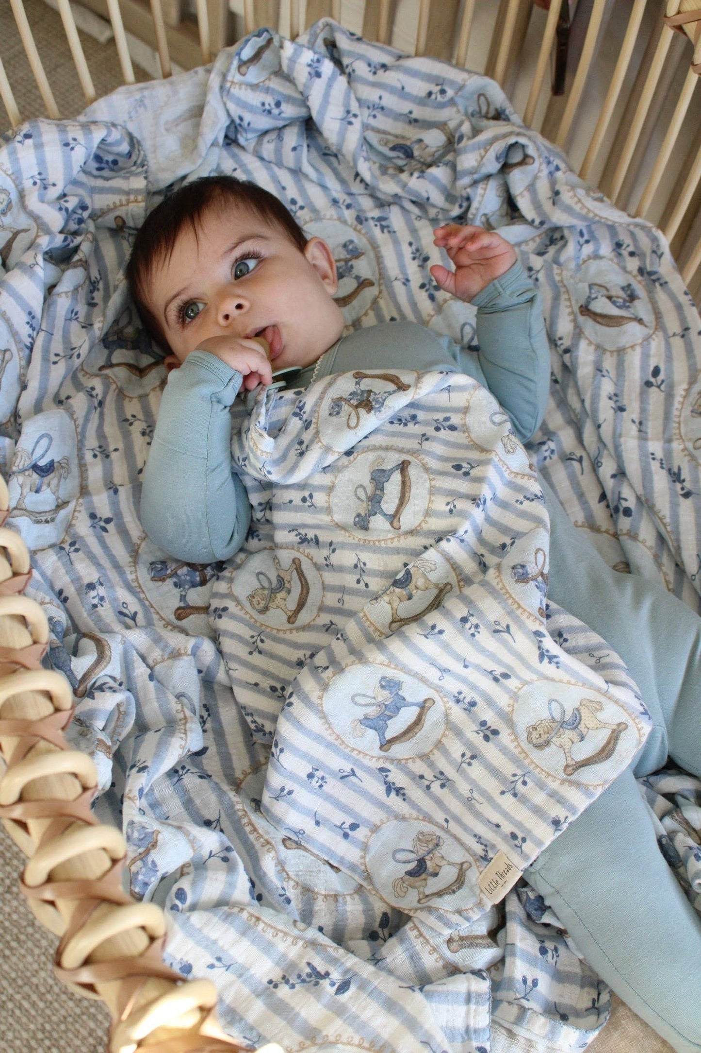 Blue Rocking Horse Lovey