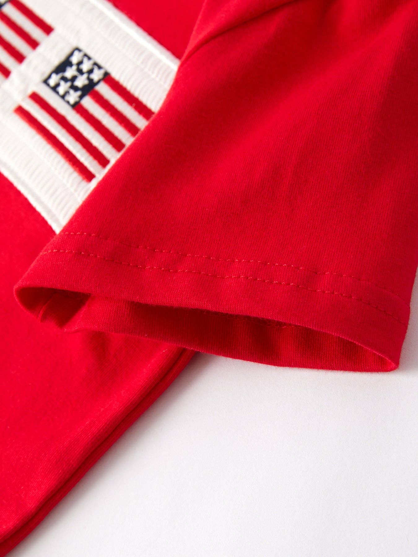 4th of july Flag Embroidery Smocked Boys Set
