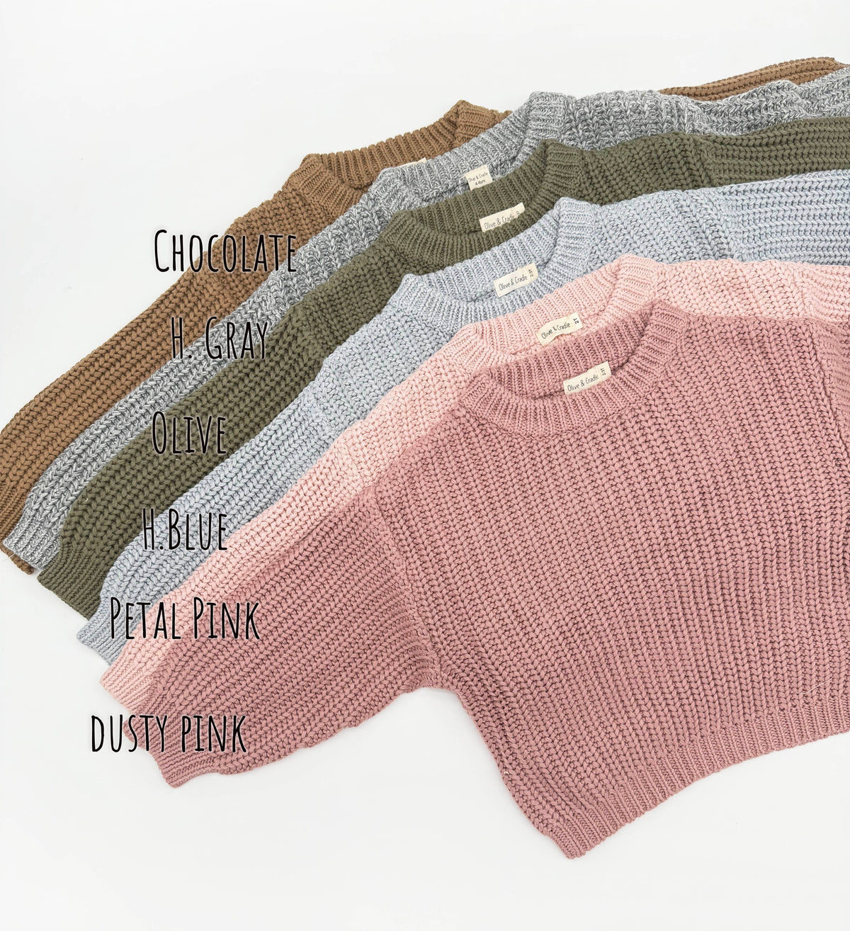 Baby Cotton Chunky Knit Sweater : Coco speckle