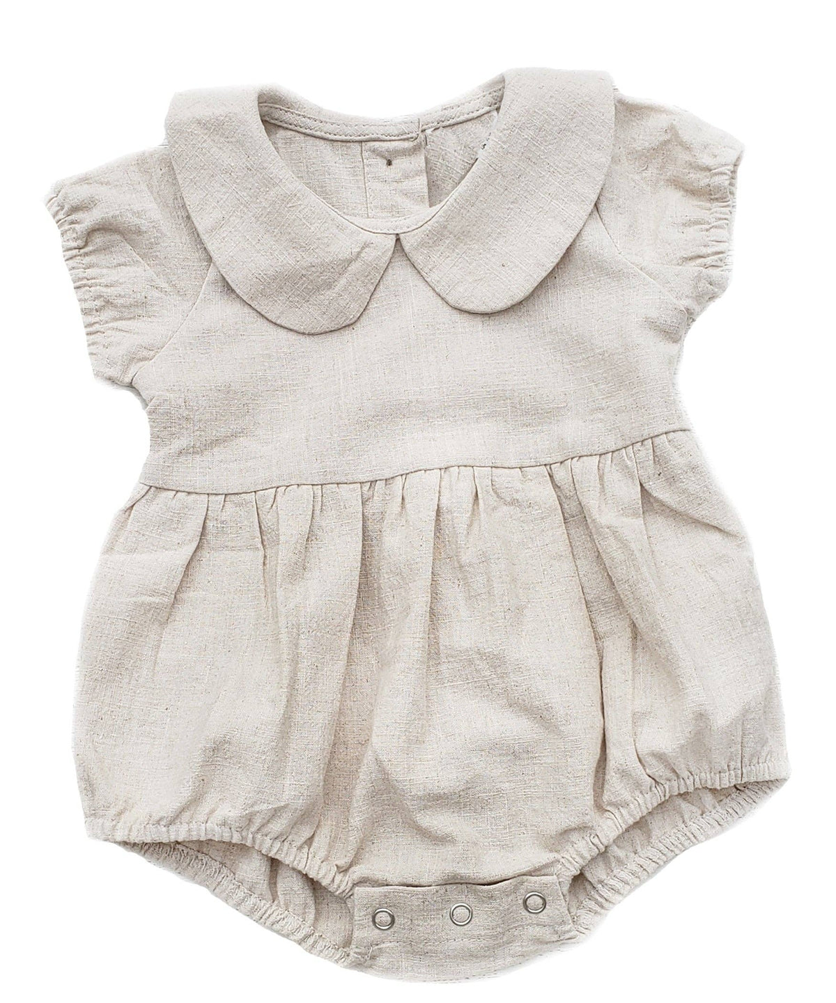 Allie Bubble Romper: Vintage pink
