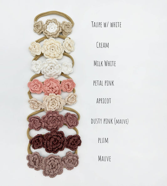 Crochet Flower Headband: 1 Flower
