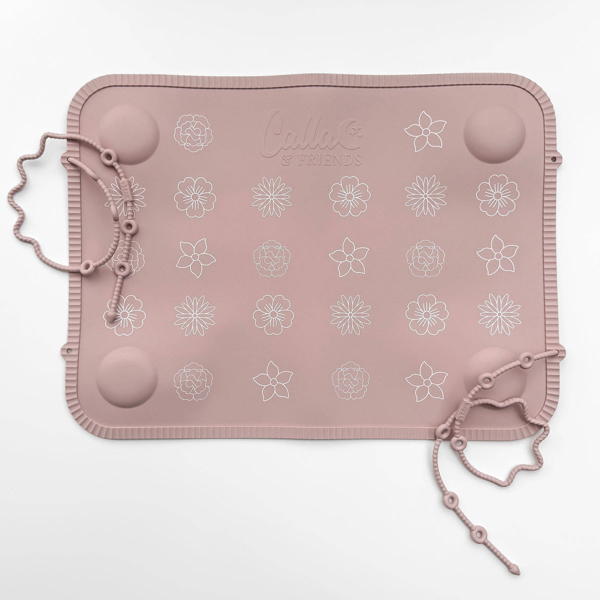 The Tidy Traveler - Printed Placemat Set: Petal Pink Blossoms