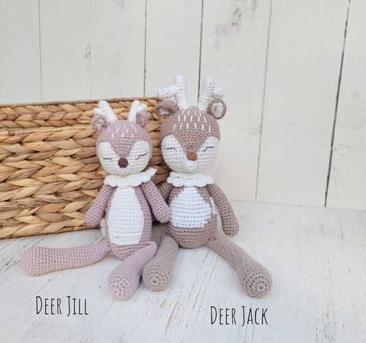Crochet Sleepy Deer: JILL deer doll