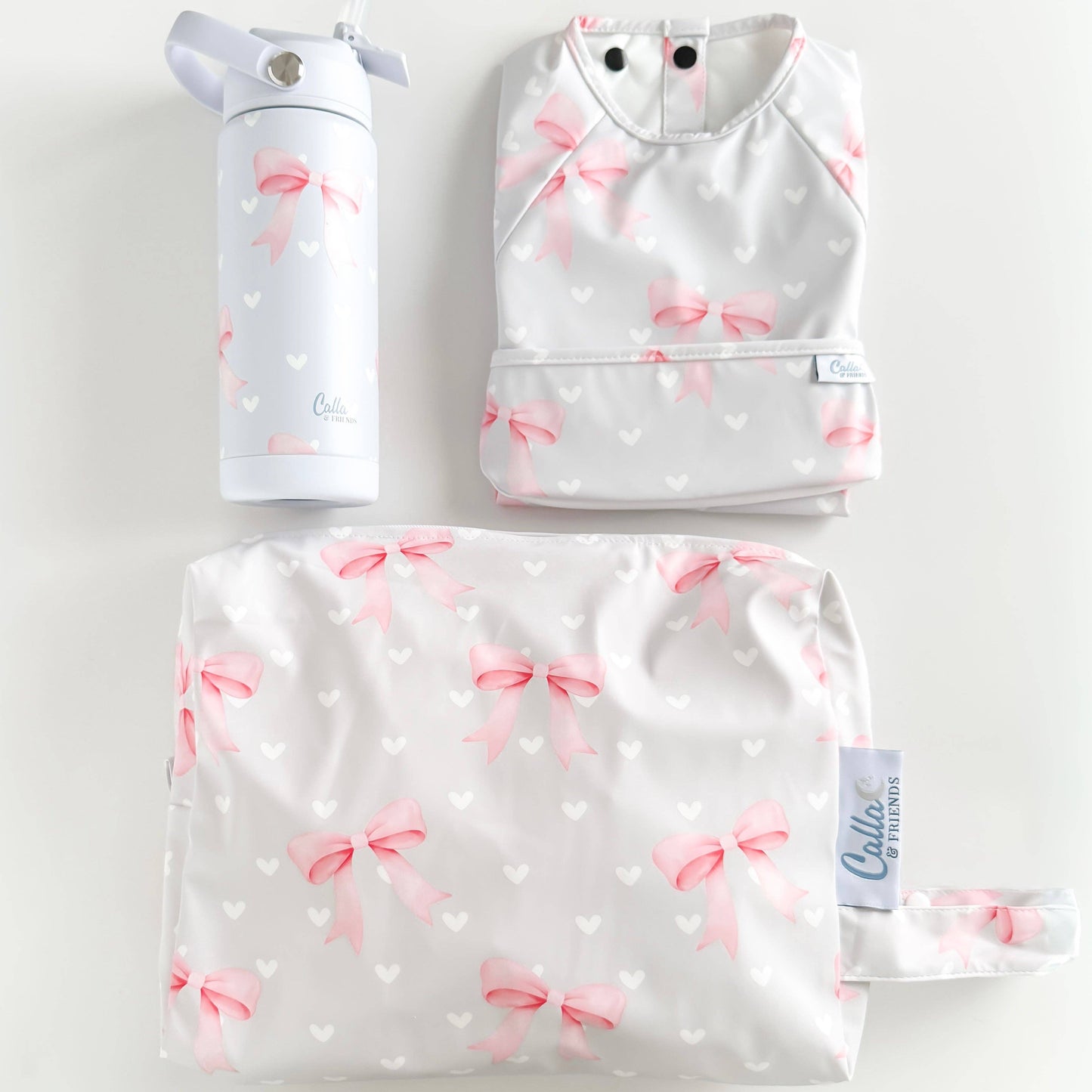 The Kyler Tumbler - Sweetheart Bows: Pink