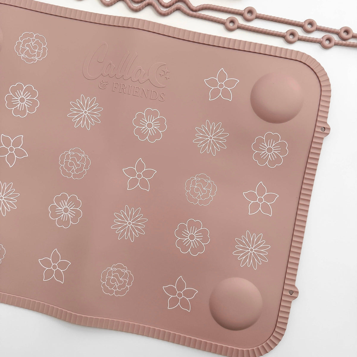 The Tidy Traveler - Printed Placemat Set: Petal Pink Blossoms