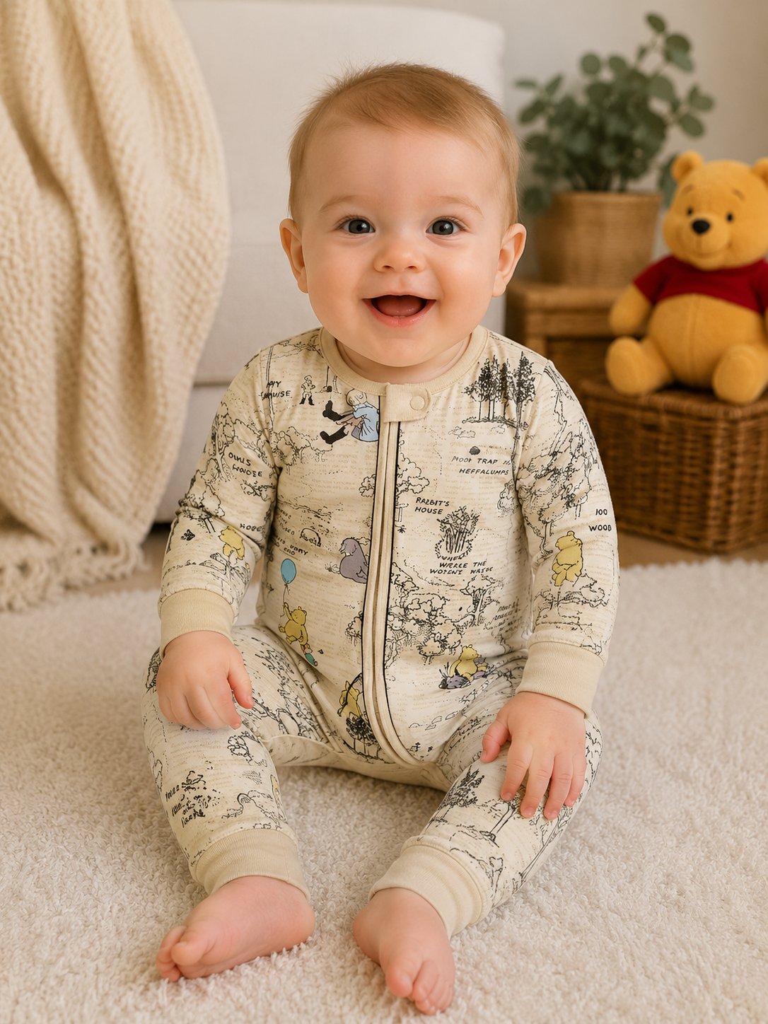 100 Acer Woods Long Sleeve Bamboo Romper