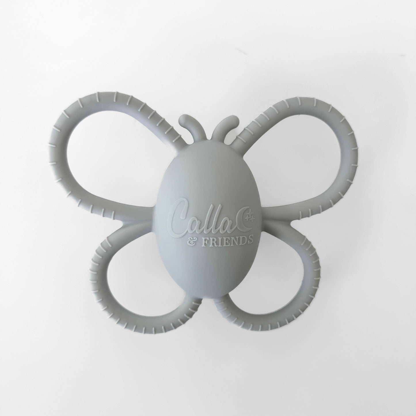 Garden Party Collection - Butterfly Rattle Teether: Linen