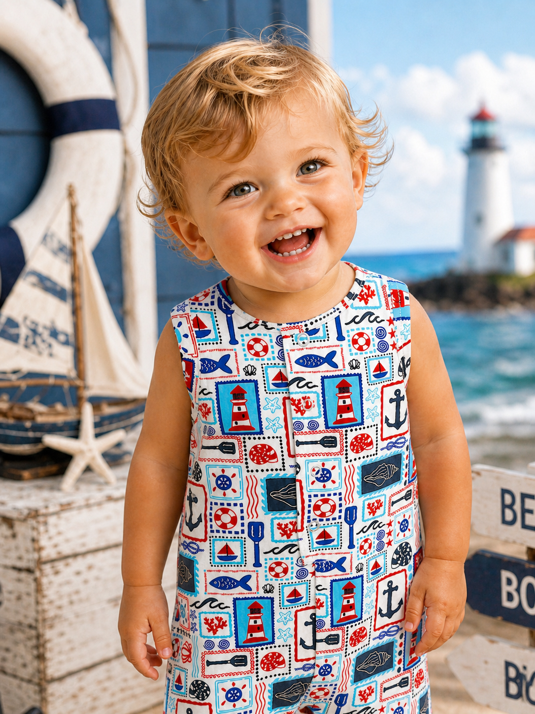 Shortie, Seaside Stamps