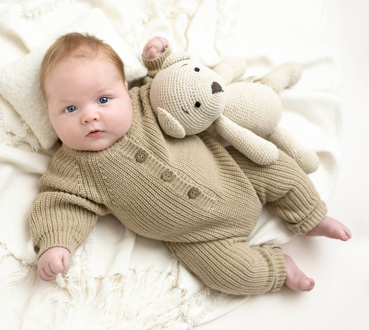 Harper Jumper: Coco speckle / Preemie