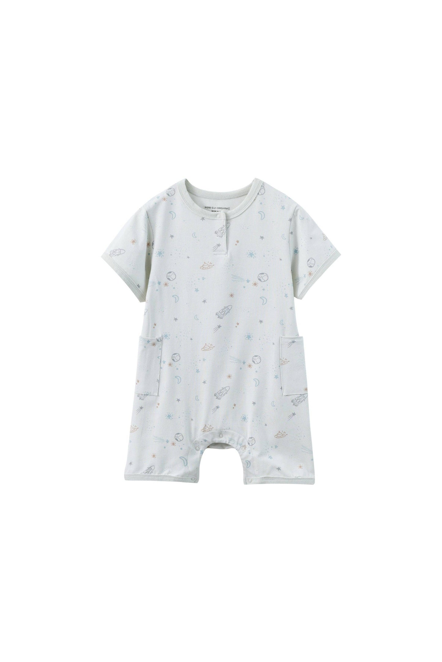 Baby Organic Bamboo Romper-Space