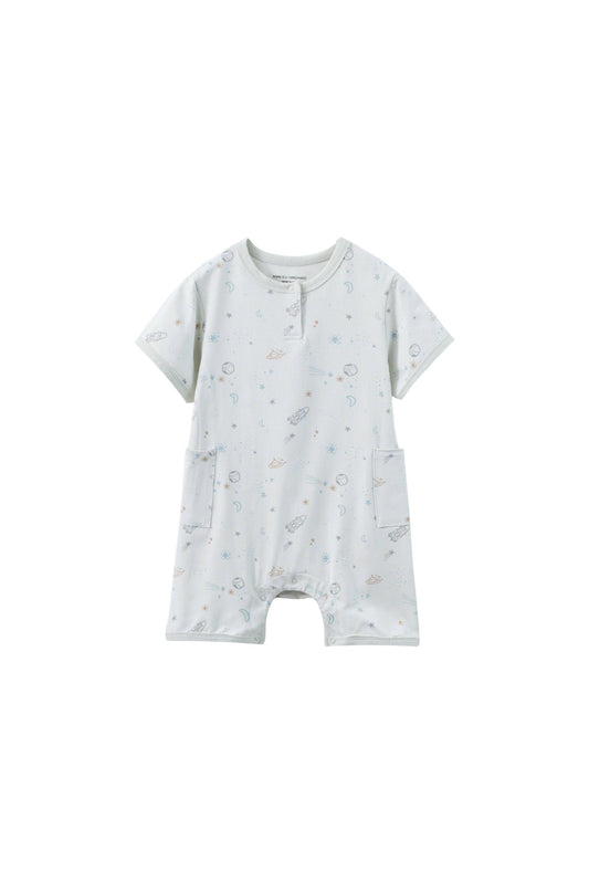 Baby Organic Bamboo Romper-Space