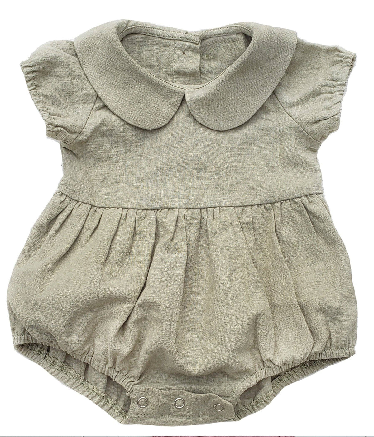 Allie Bubble Romper: Vintage pink