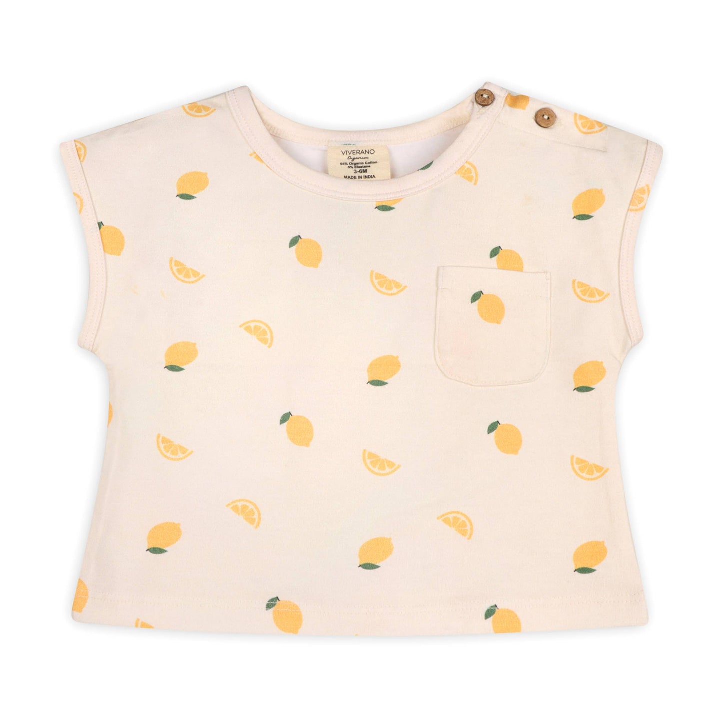 Lemon Baby Tee Top & Shorts SET (Organic Jersey)