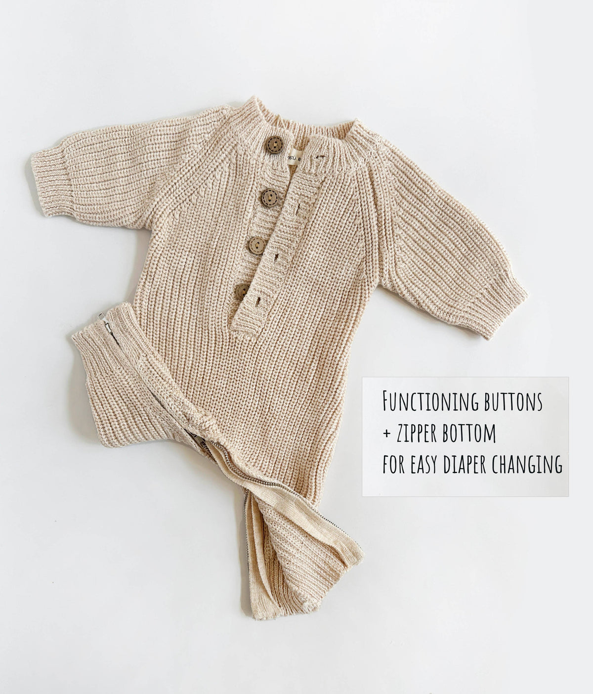 Harper Jumper: Coco speckle / Preemie
