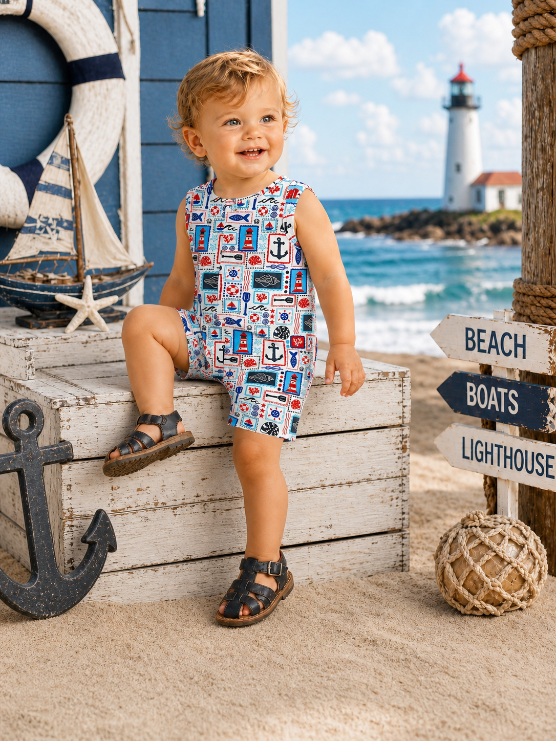 Shortie, Seaside Stamps