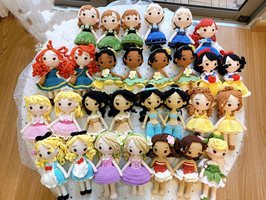 Crochet Princess Dolls