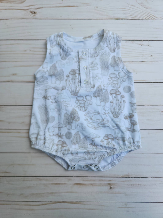 Mushroom bubble romper