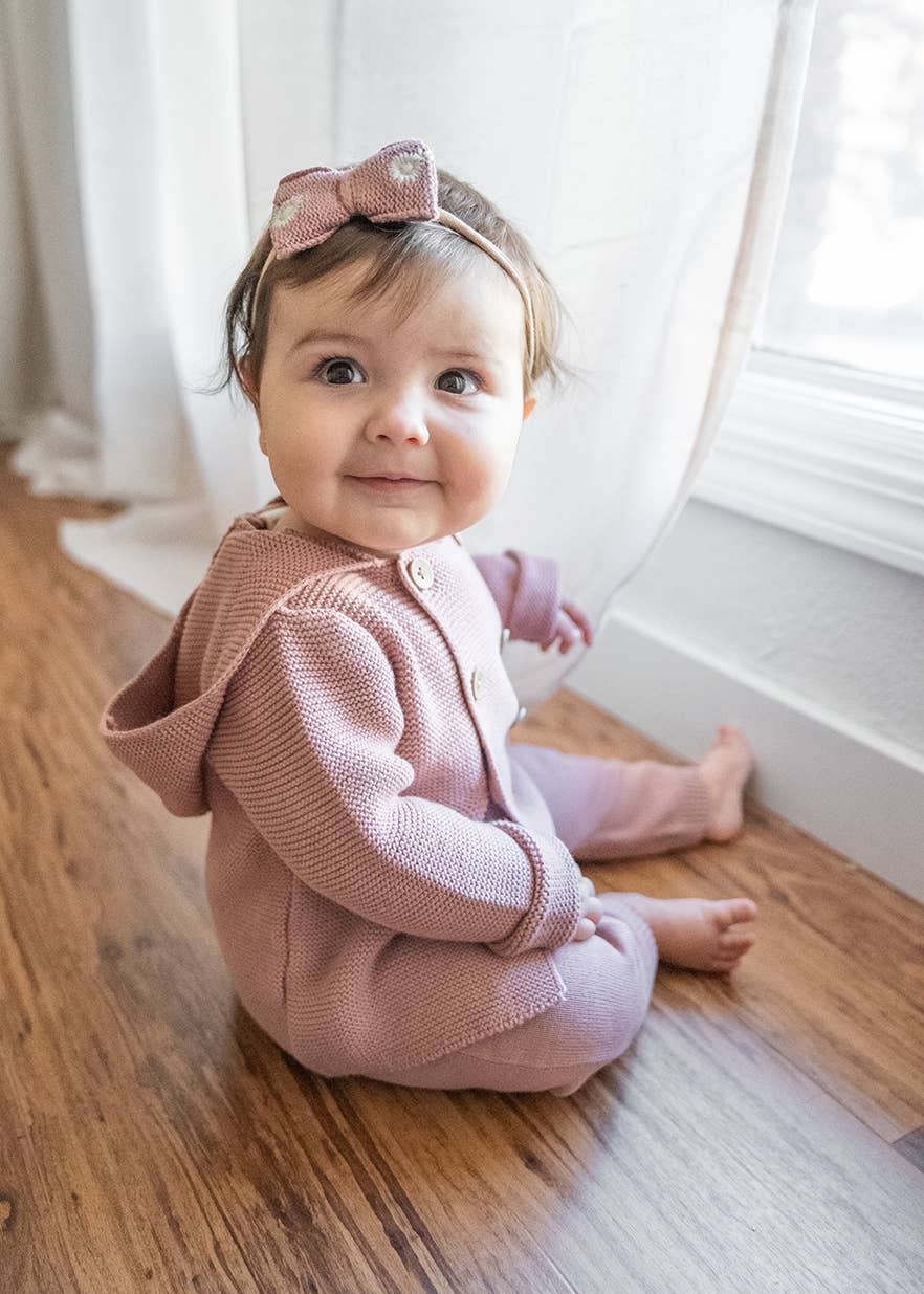Hooded Double Button Baby Coat Jacket (Organic)
