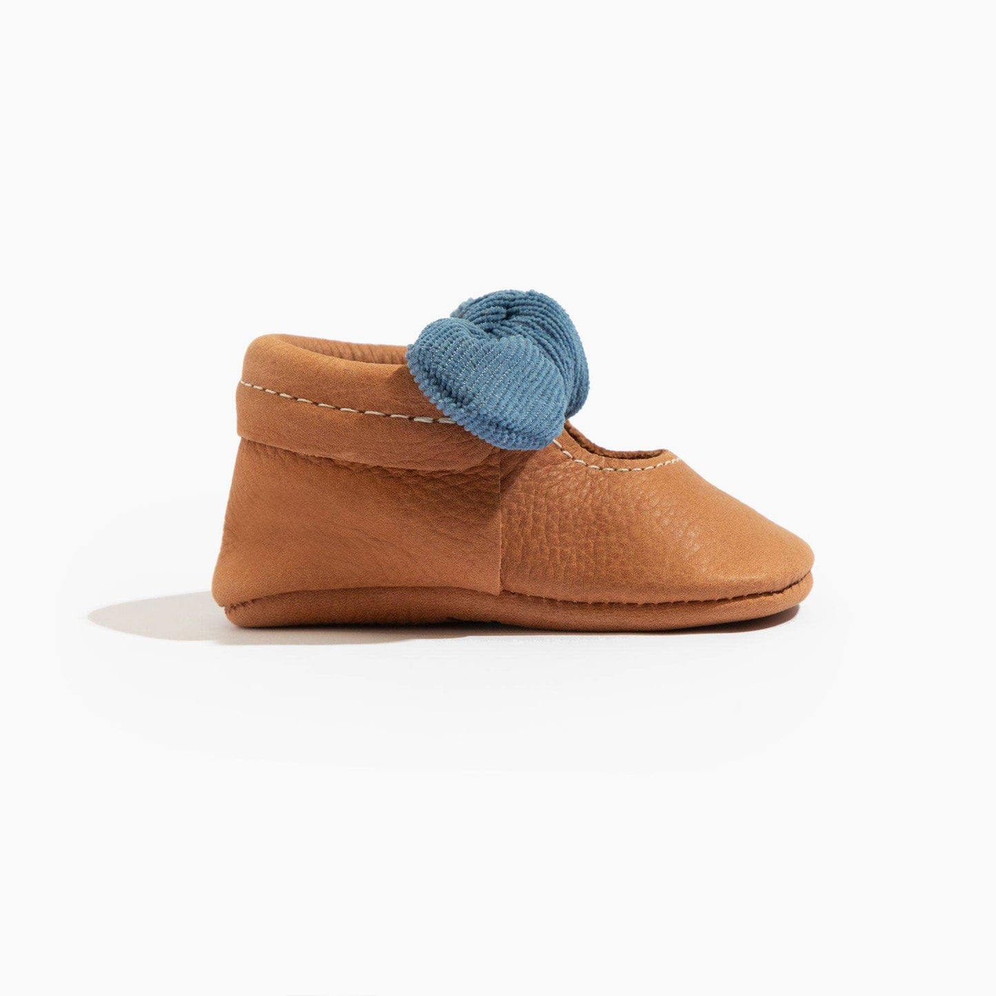 Corduroy Cowgirl Knotted Bow Baby Shoe: Soft Sole