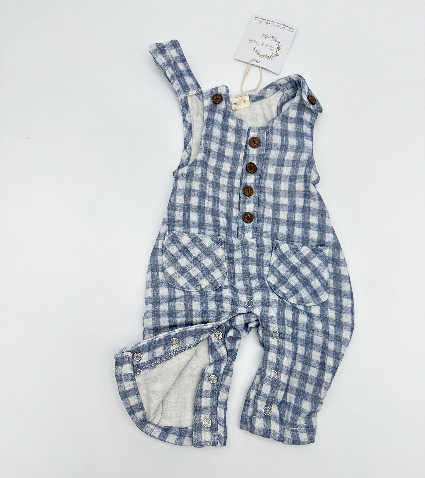 Muslin Jumper Gingham Pierre II: Blue gingham