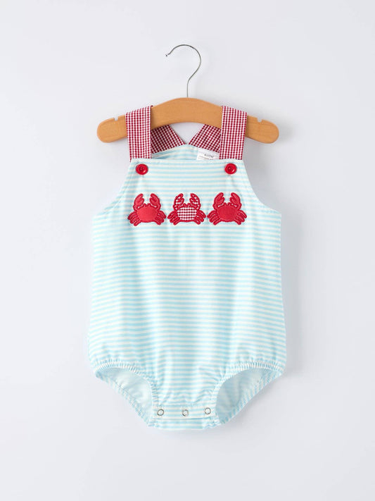 Crab Baby Boy Romper